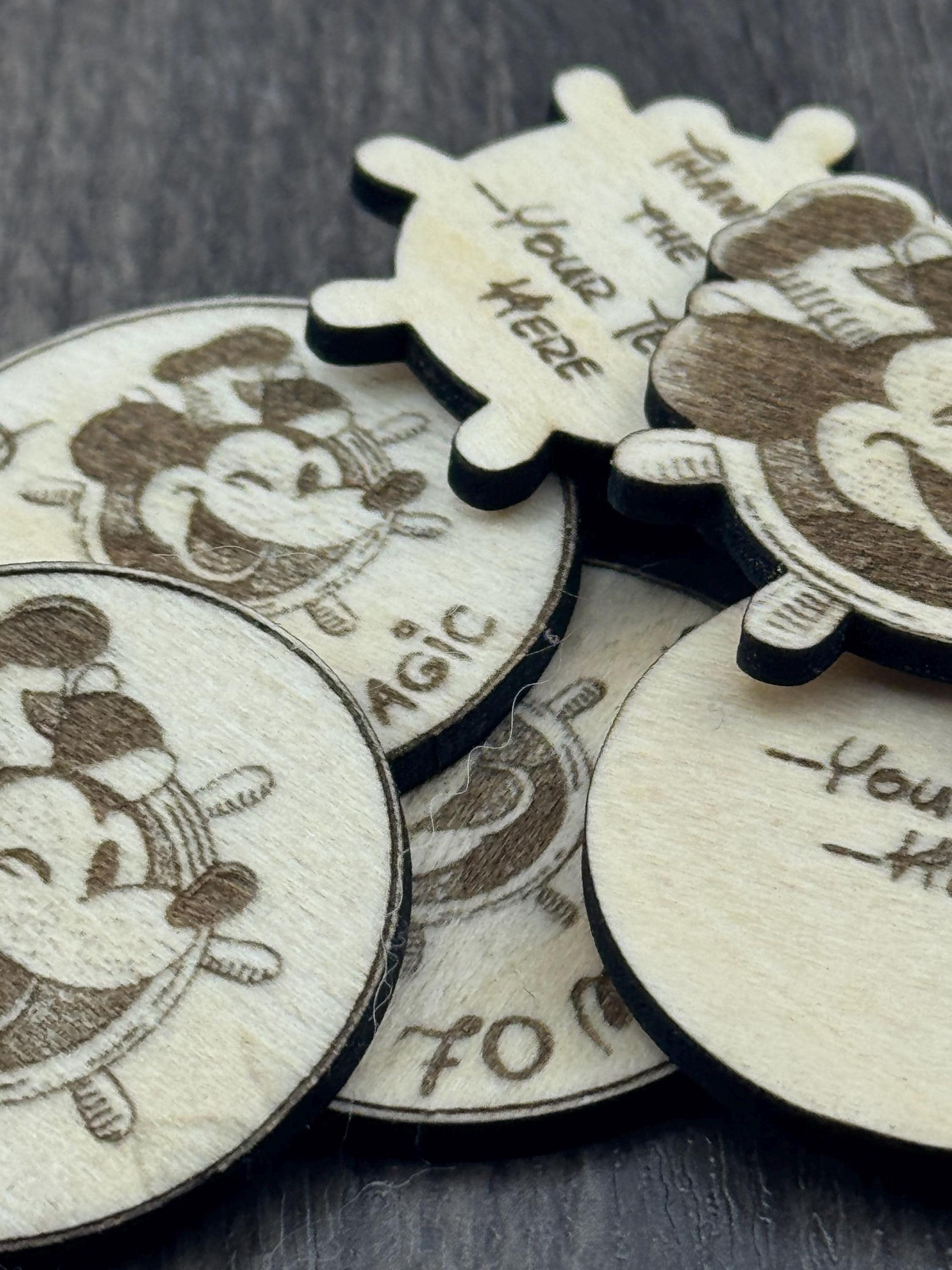 Personalized Steamboat Willy Wooden Token – Cast Member Appreciation Gift