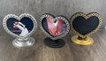 Double-Sided Heart Frame Table Toppers – Magnetic Wedding Photo Holders