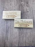 Personalized Wooden Whiteboard Eraser Teacher Gift
