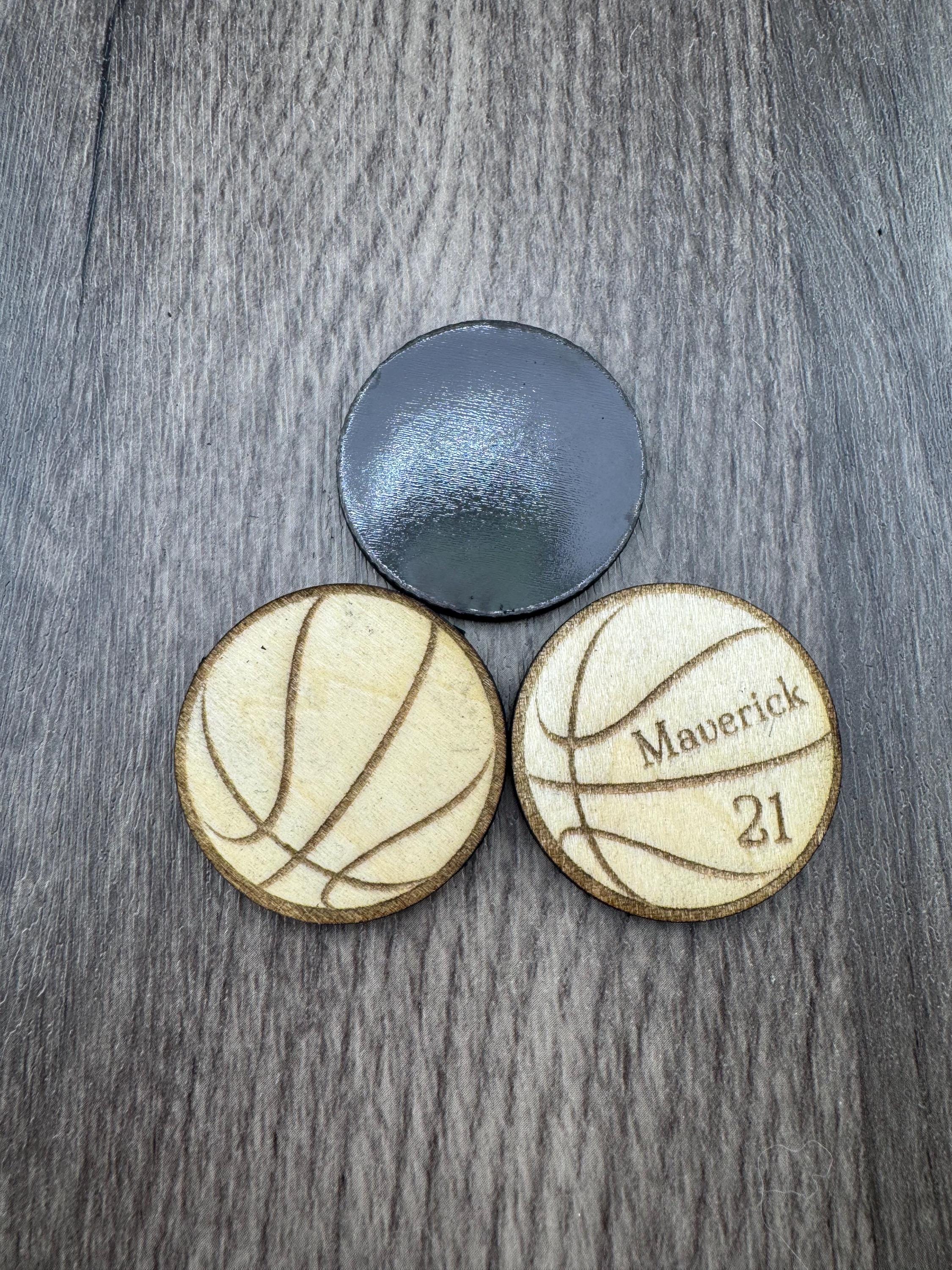 Wooden Sports Magnets – Personalized or Blank (1.5”)