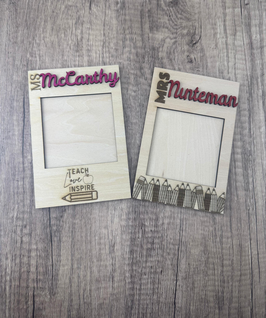 Personalized Post it Note Holder Custom Teacher Gift  Desk Organizer