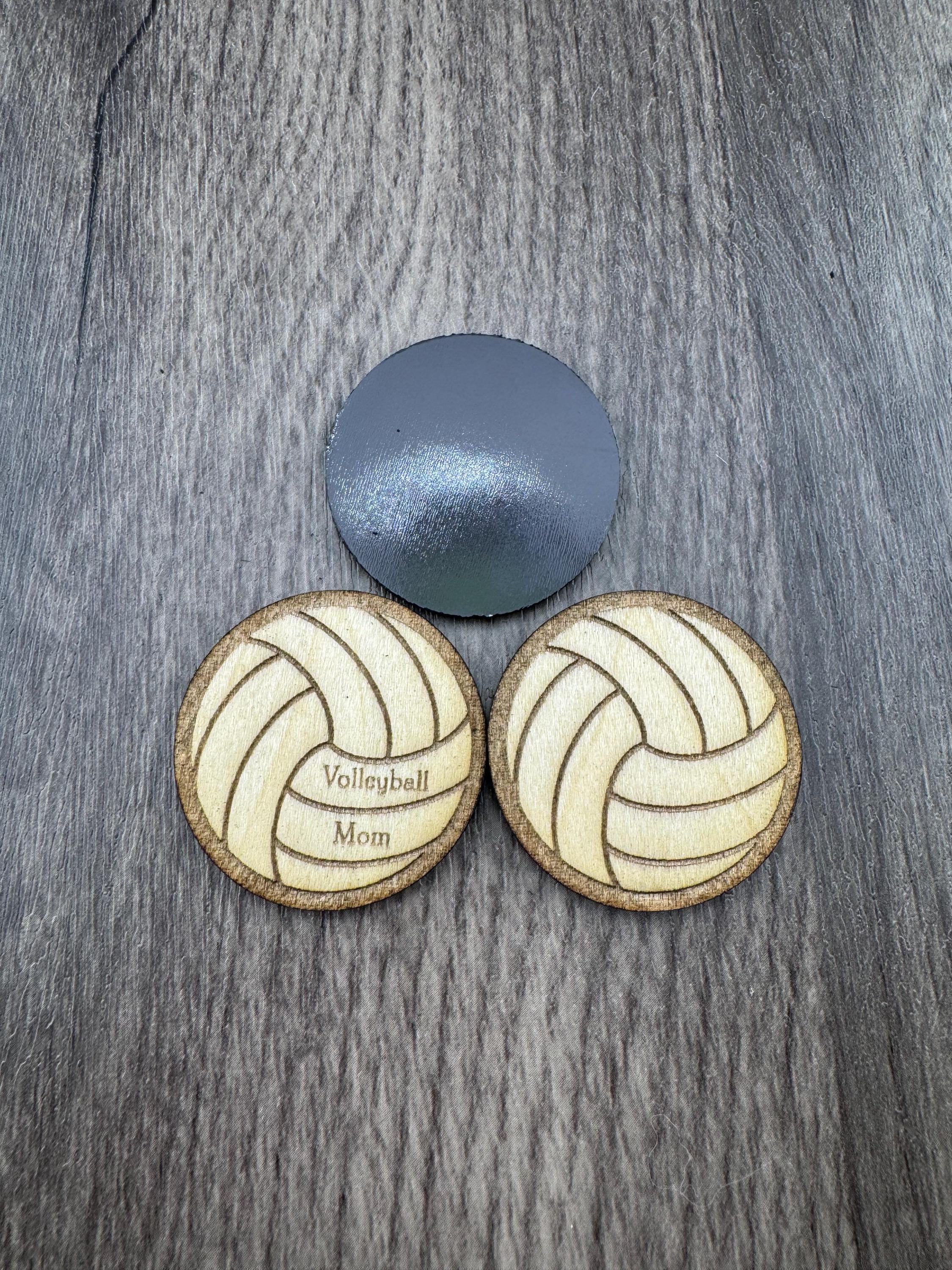 Wooden Sports Magnets – Personalized or Blank (1.5”)
