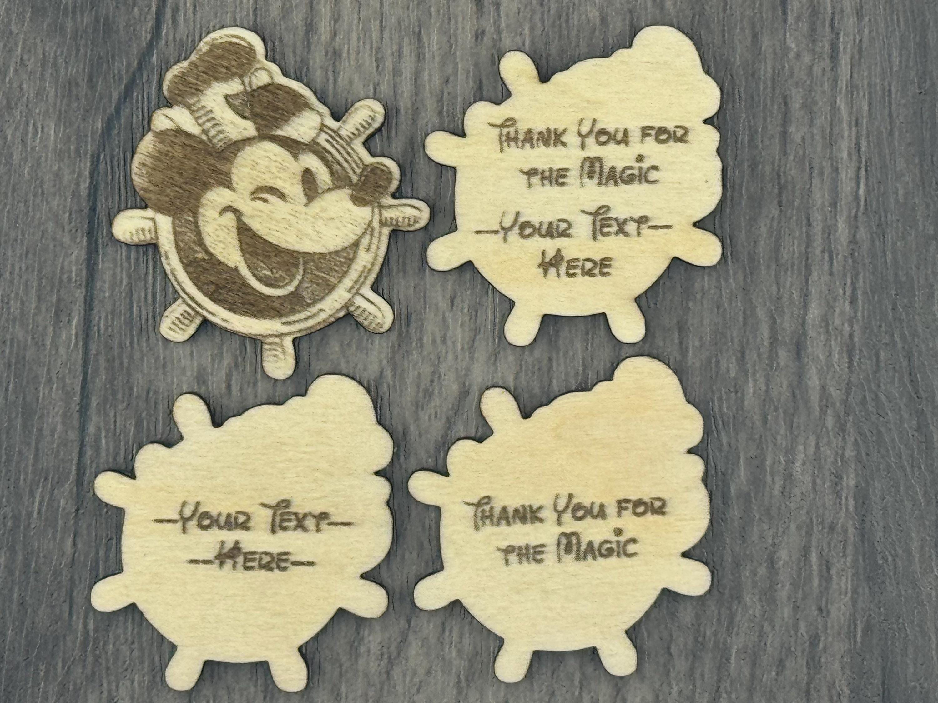 Personalized Steamboat Willy Wooden Token – Cast Member Appreciation Gift