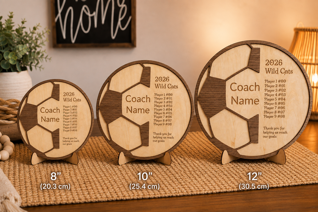 Personalized Soccer Team Plaque | Custom Coach Gift, Player Roster Keepsake