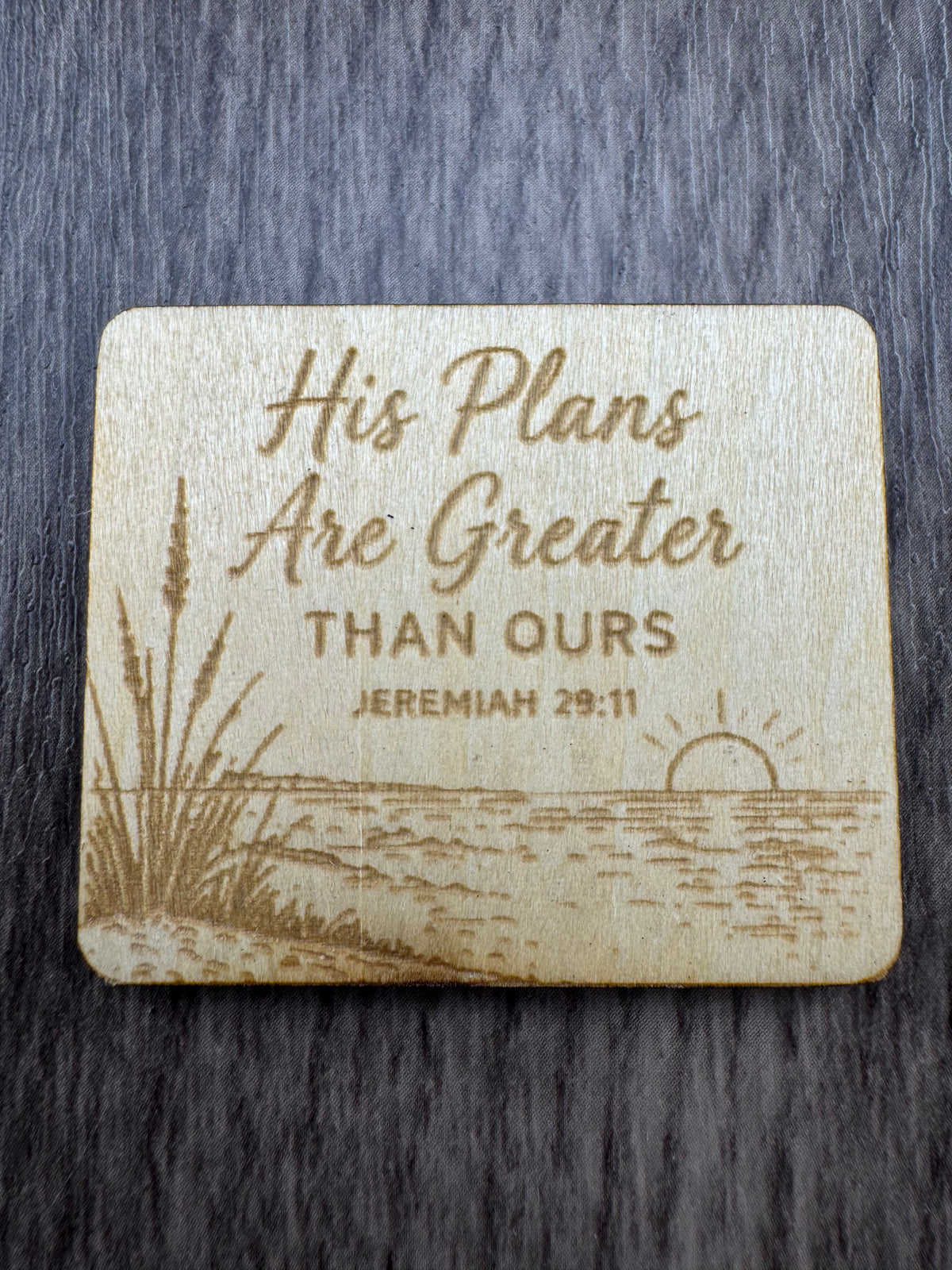 Ebb & Flow Christian Wooden Magnets | Faith-Inspired Coastal Magnets