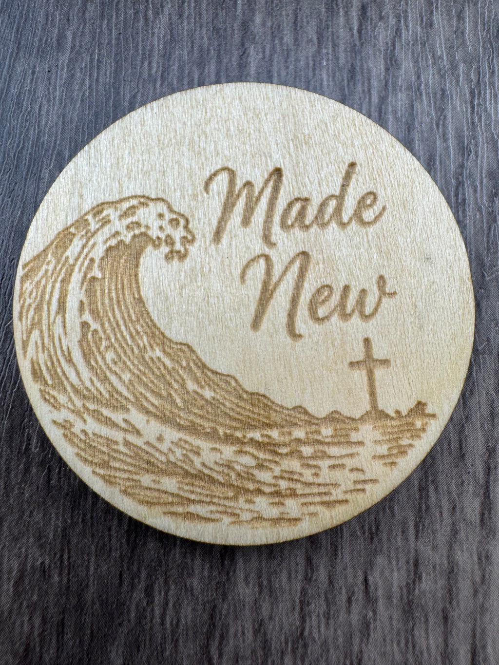 Ebb & Flow Christian Wooden Magnets | Faith-Inspired Coastal Magnets