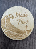 Ebb & Flow Christian Wooden Magnets | Faith-Inspired Coastal Magnets