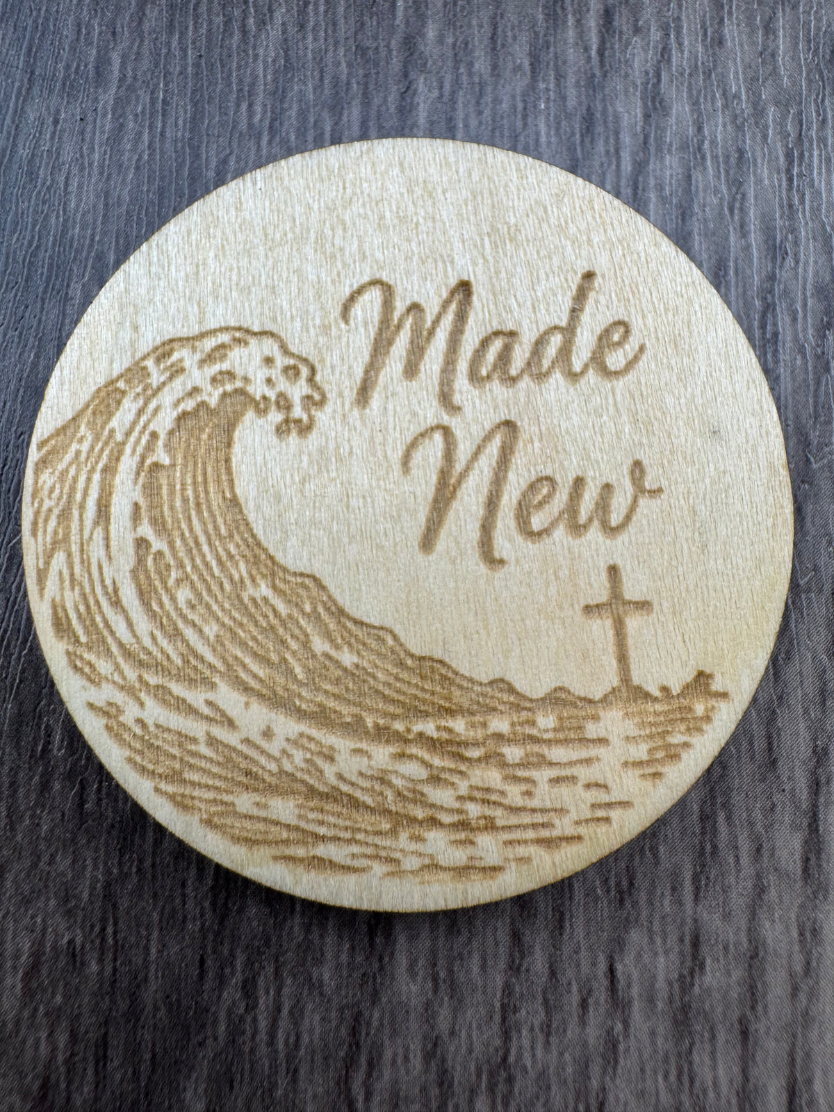 Ebb & Flow Christian Wooden Magnets | Faith-Inspired Coastal Magnets