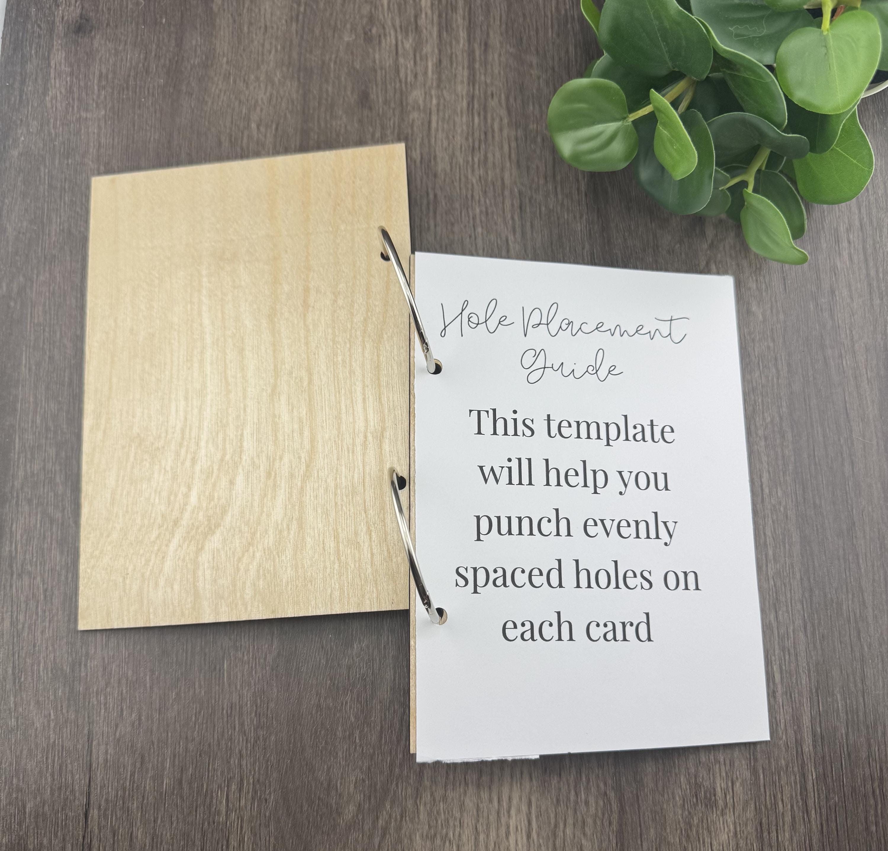Personalized Wooden Wedding Card Holder Book, 5x7 Keepsake Organizer