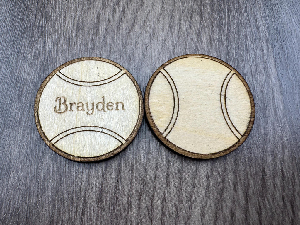 Wooden Sports Magnets – Personalized or Blank (1.5”)