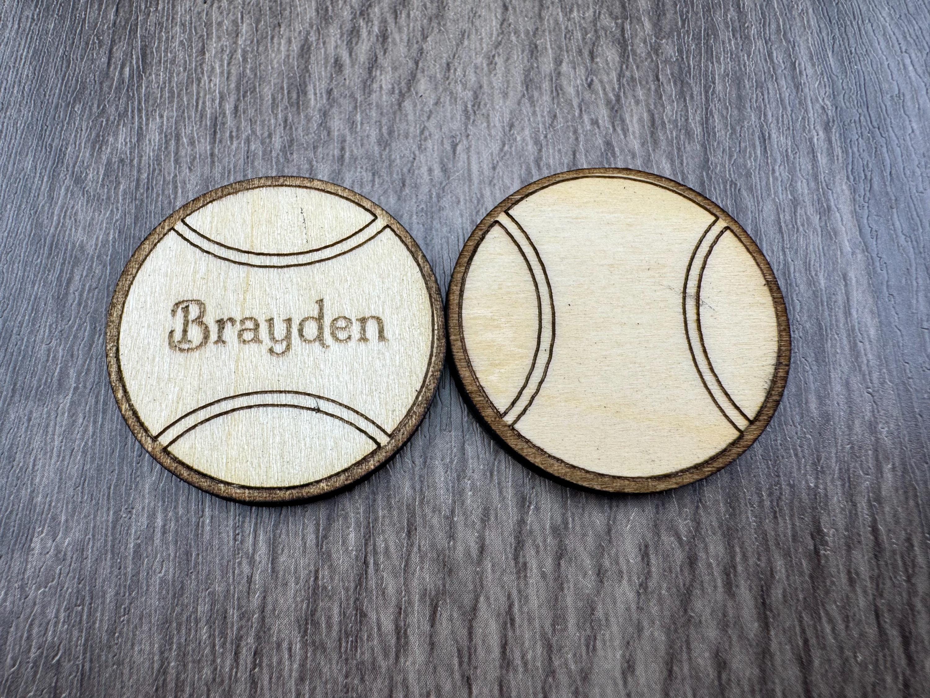 Wooden Sports Magnets – Personalized or Blank (1.5”)