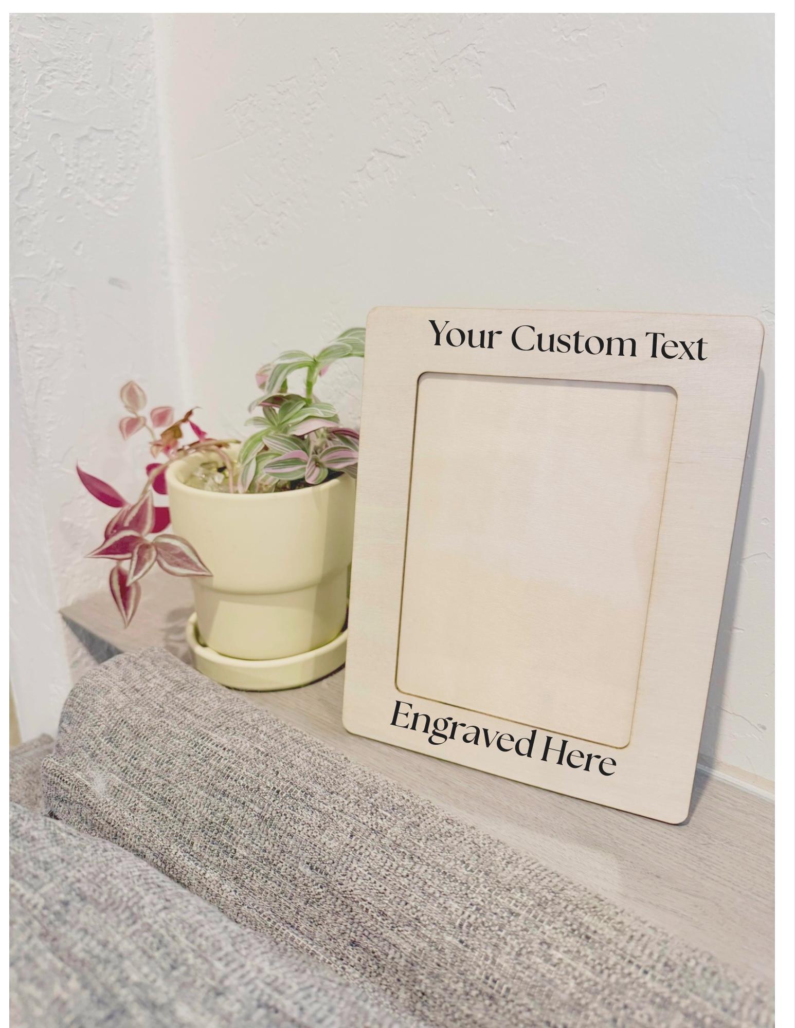 Custom Photo Frame Engraved Family Picture Frame