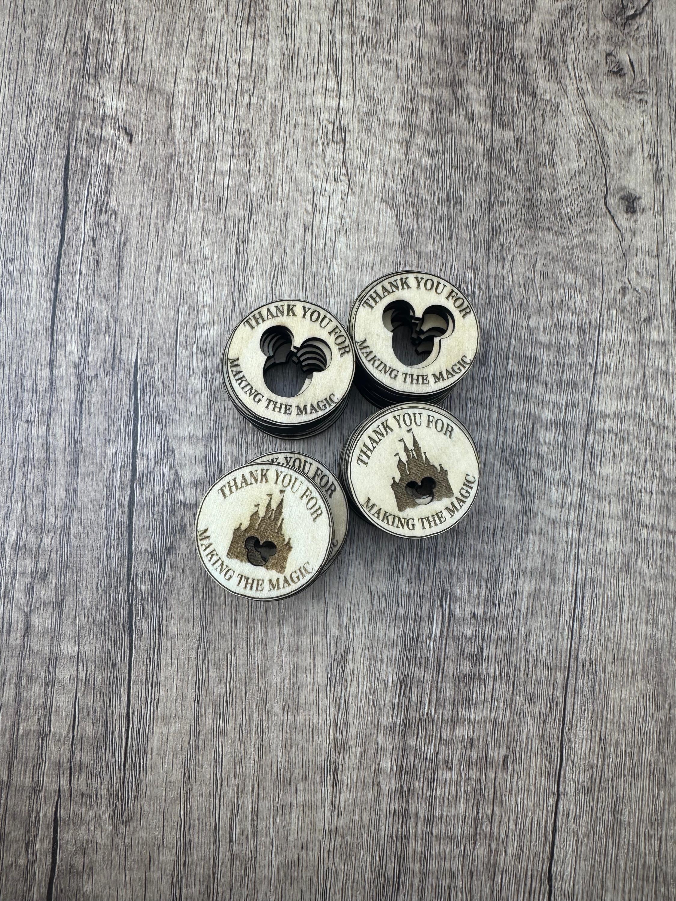 Tokens For Cast Members Appreciation coins