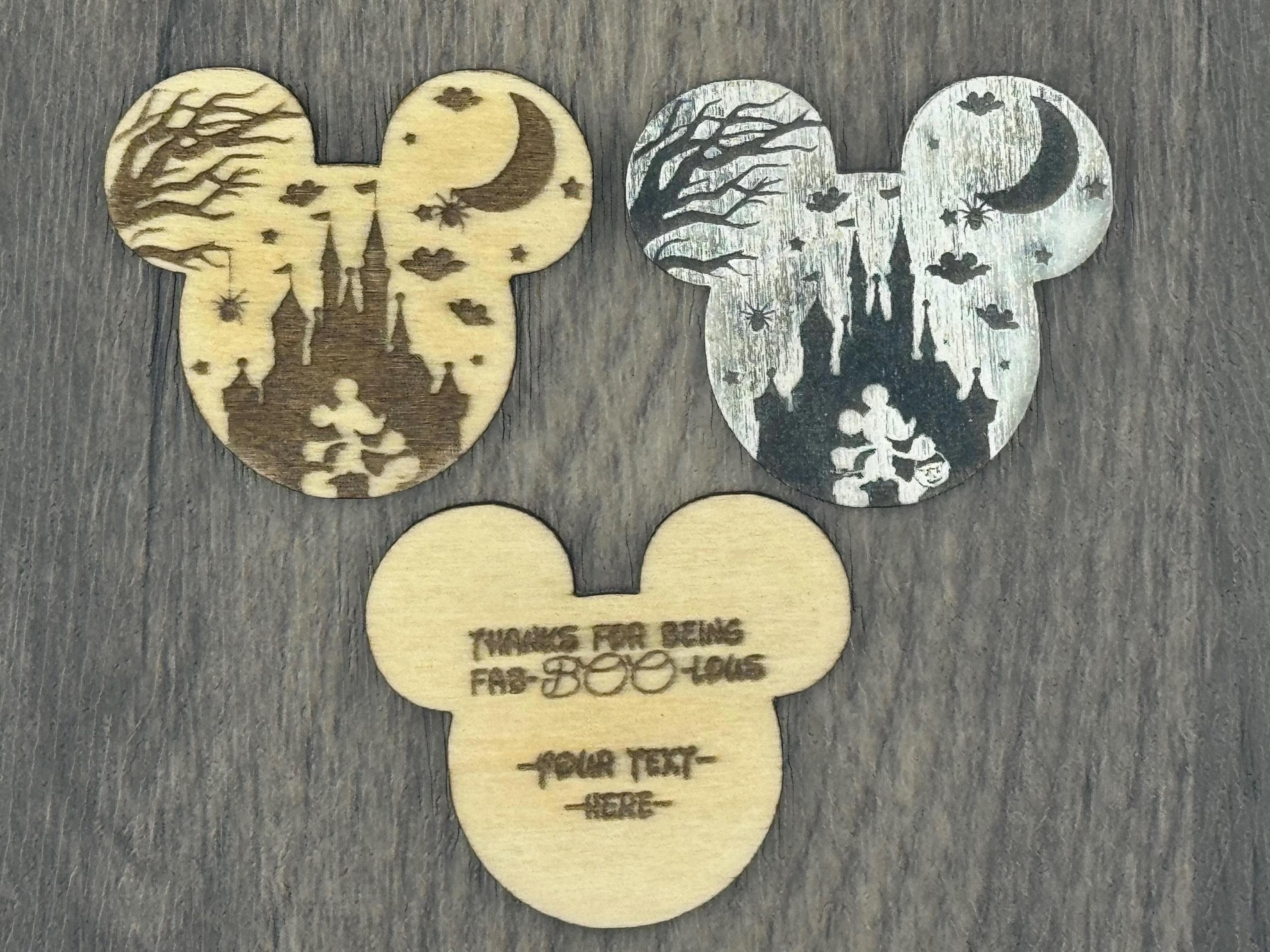 Halloween Cast Member Tokens – Pumpkin Mouse Appreciation Coins, Bass Wood Appreciation Gift