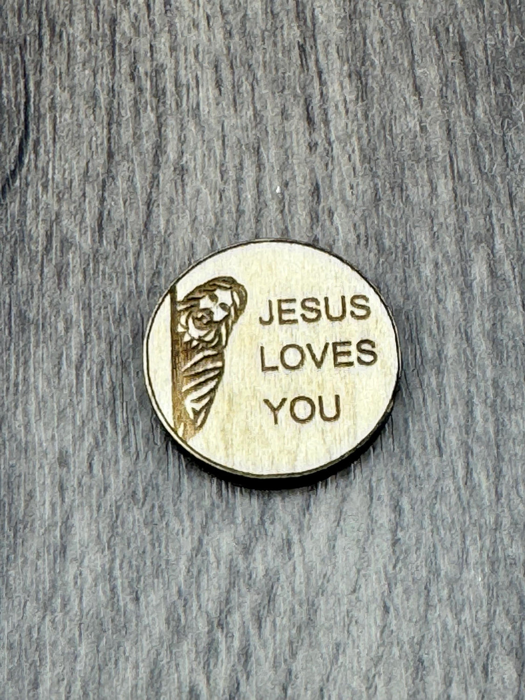 Laser Engraved Wood Christian Magnets | Jesus Loves You, Did You Pray?, I Saw That