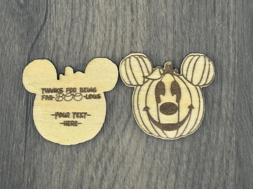 Halloween Cast Member Tokens – Pumpkin Mouse Appreciation Coins, Bass Wood Appreciation Gift