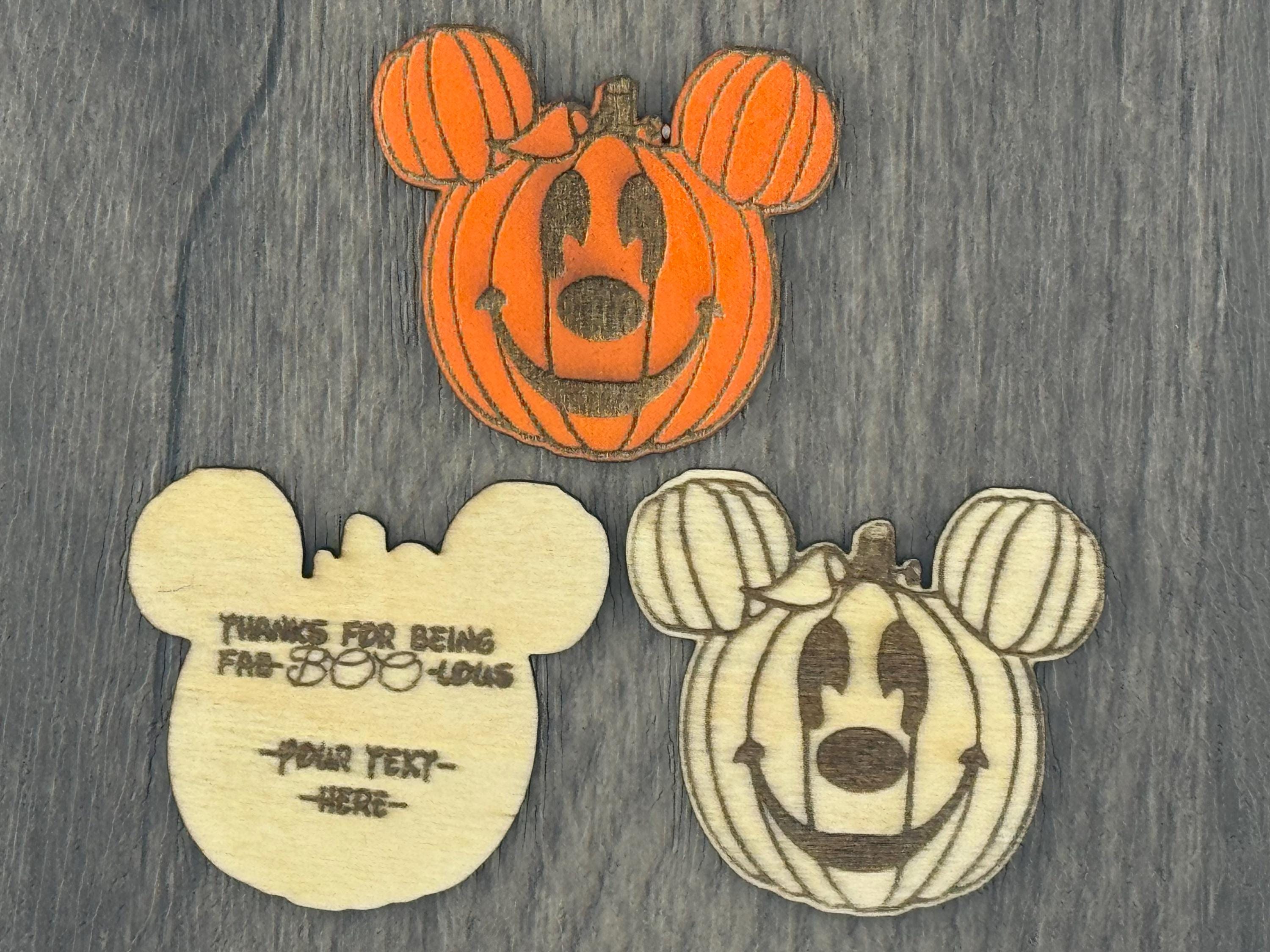 Halloween Cast Member Tokens – Pumpkin Mouse Appreciation Coins, Bass Wood Appreciation Gift