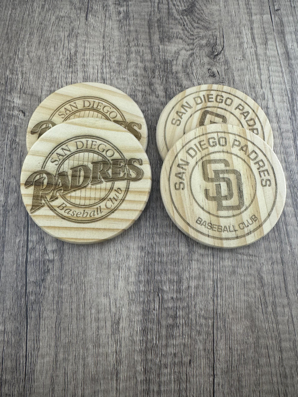 San Diego Baseball Coasters Baseball Fan Wooden Coasters Gift