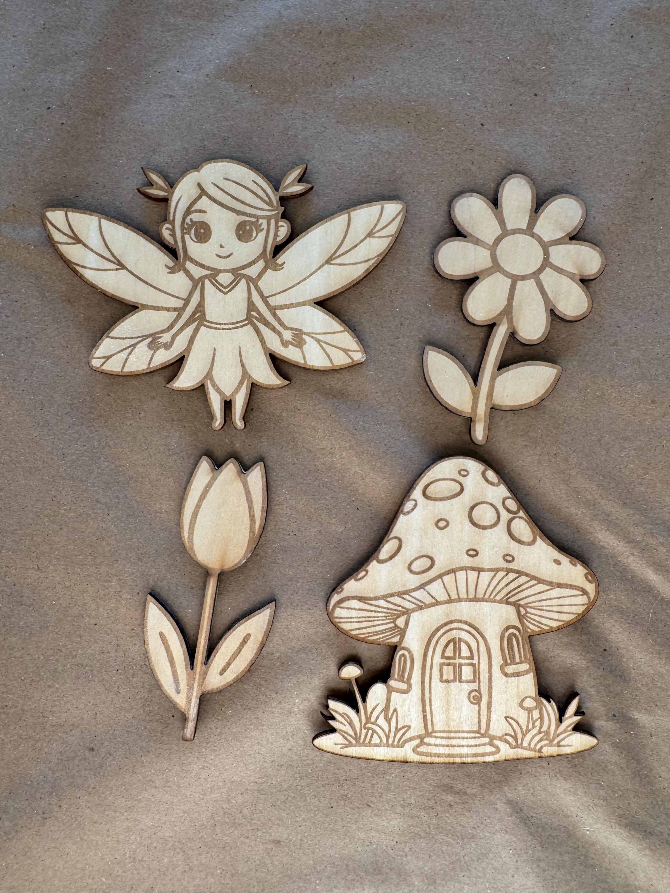 Fairy Garden Paint Kit DIY Kids Craft Set Fairy Birthday Favor