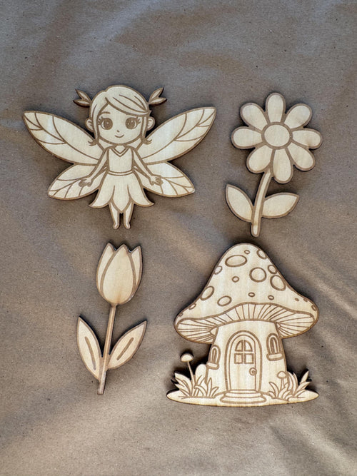 Fairy Garden Paint Kit DIY Kids Craft Set Fairy Birthday Favor