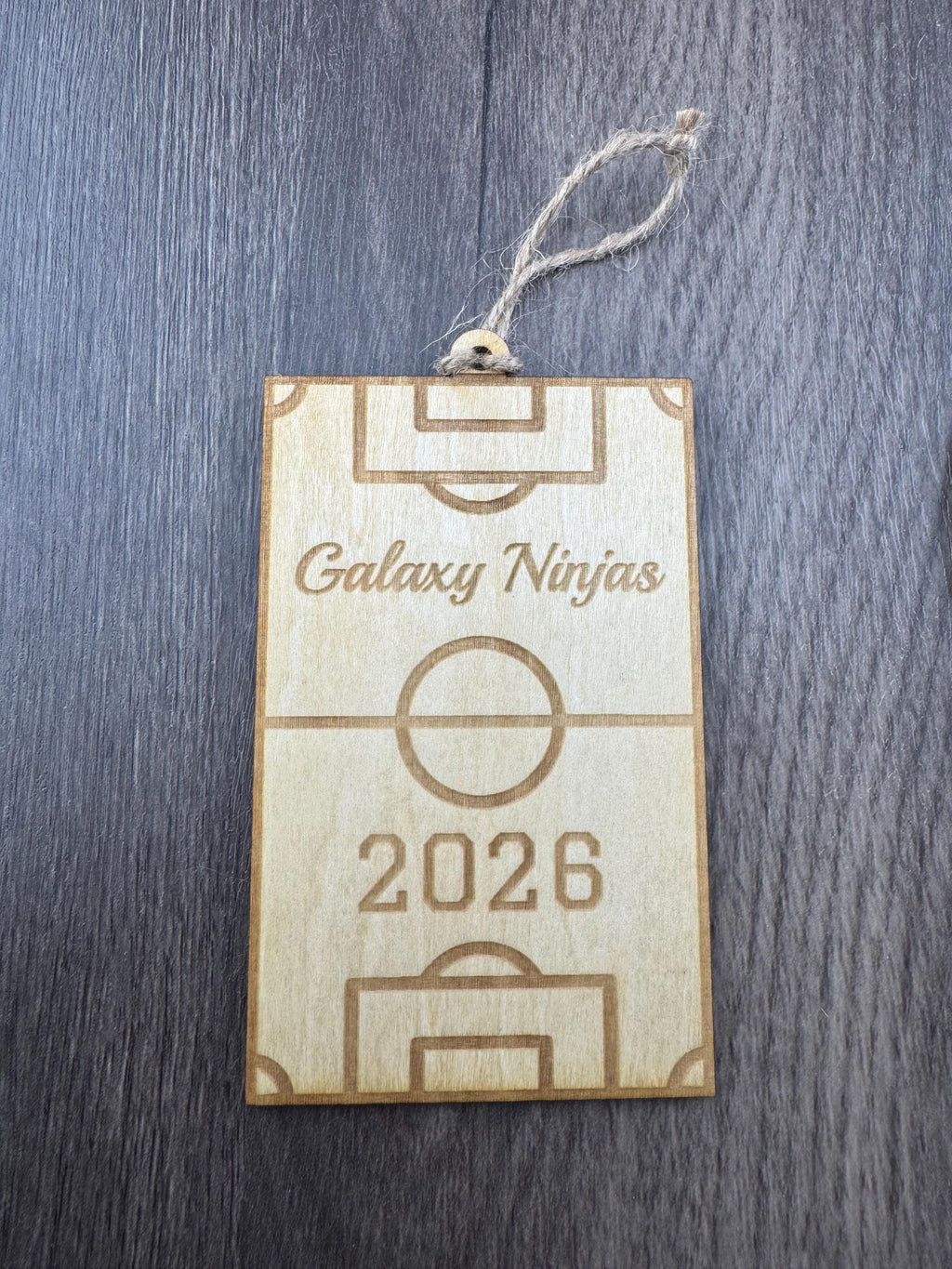 Personalized Soccer Ornament, Player & Coach Gift, Wooden Christmas Ornament, Team Gift 2026