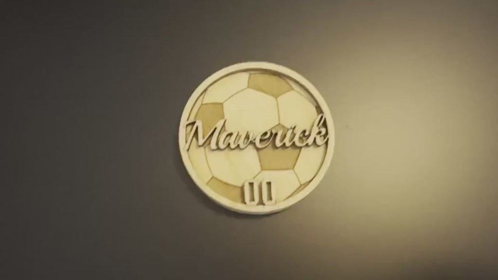Personalized Wooden Soccer Magnet | Soccer Dad, Soccer Mom, #1 Coach