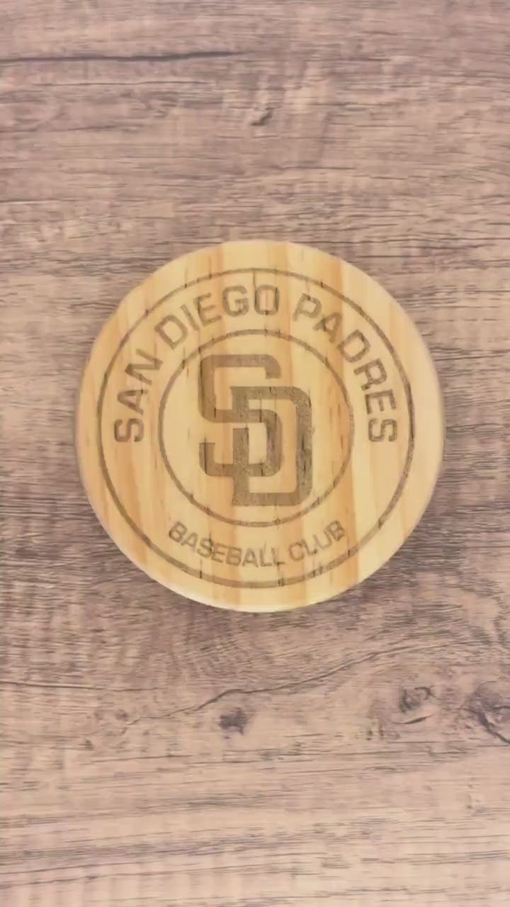 San Diego Baseball Coasters Baseball Fan Wooden Coasters Gift